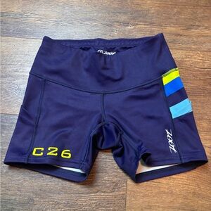 Zoot Women’s Compression Running Athletic Workout Shorts Size XS